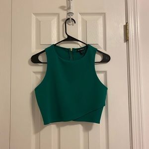 Express Green Crop Top